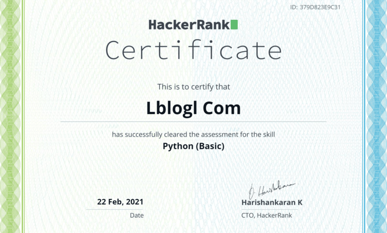 حل المسائل البرمجية للغة Python بموقع hackerrank المستوى الاساسي ( Basic )